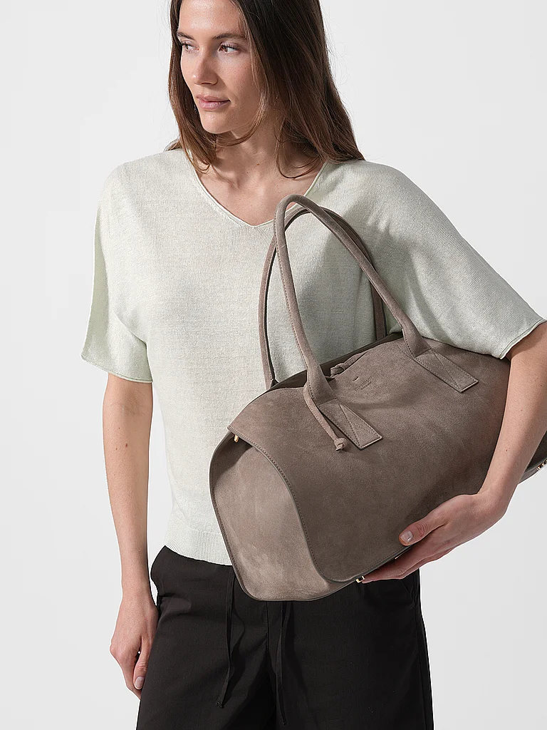 JULIA SKERGETH Sac en cuir - Cabas TAKEAWAY BAG Large marron